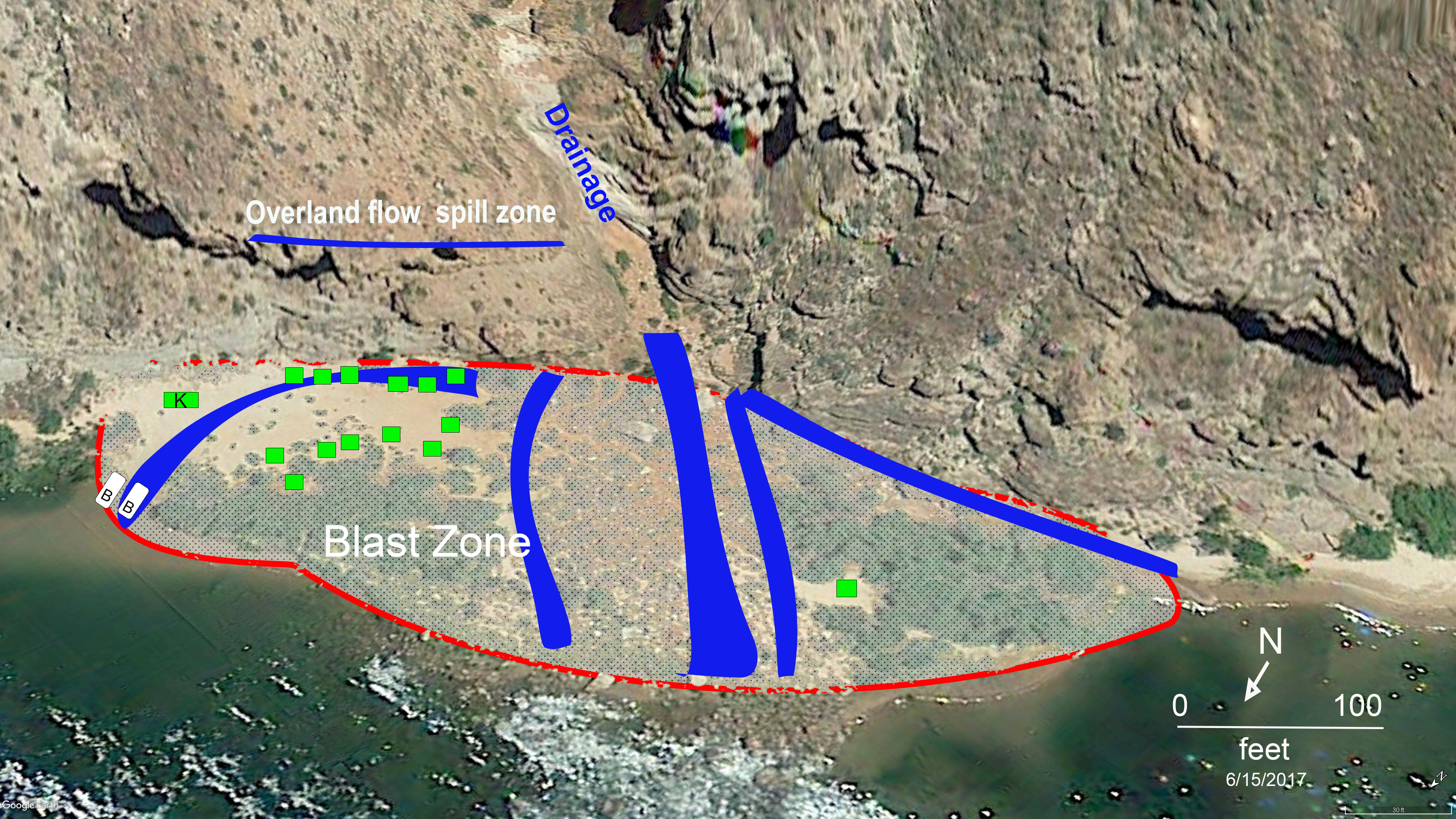 Water courses at TatahatsoBeach