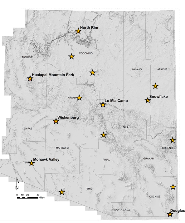 AZGS broadband seismic stations