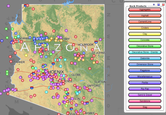 Industrial mineral of Arizona ca. 2013
