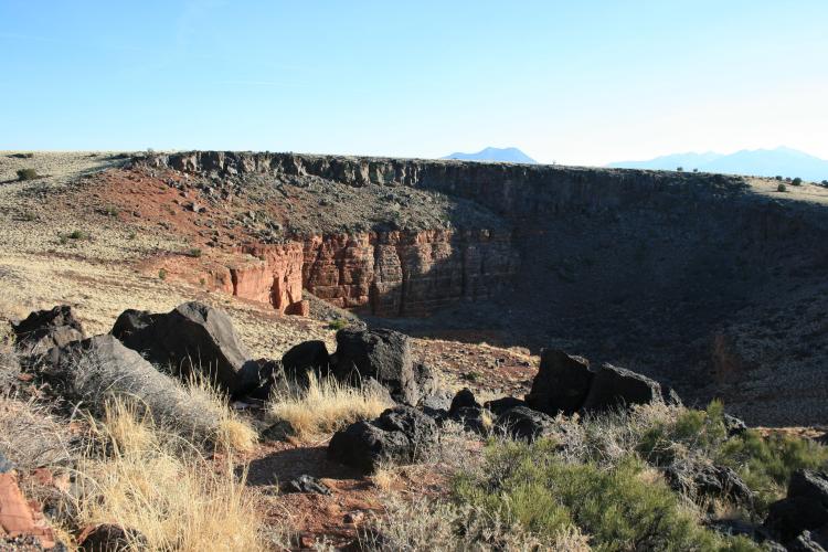 Sinkhole in Kaibab Limestone near Citadel Ruin
