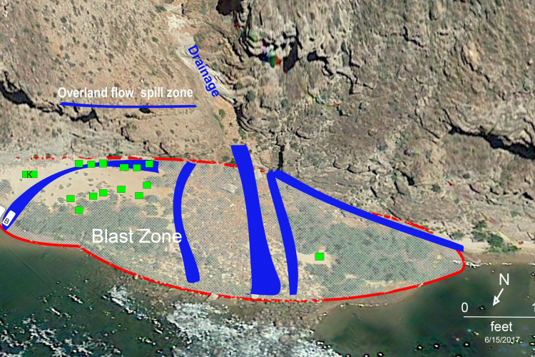 Water courses at TatahatsoBeach