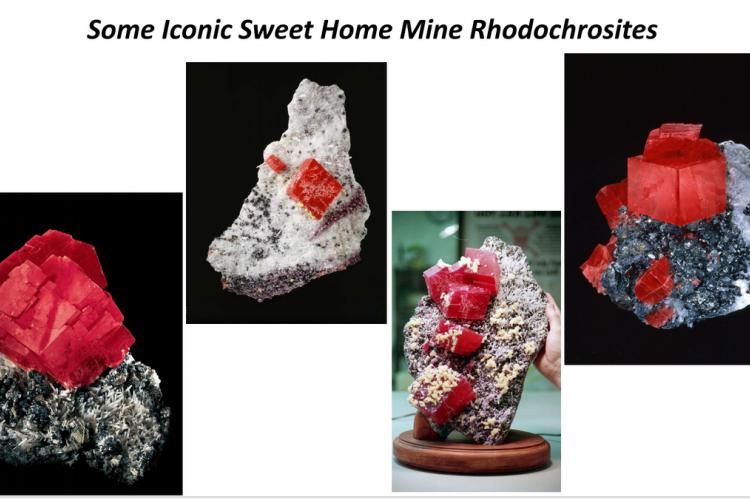 Rhodochrosite minerals of the Sweet Home Mine