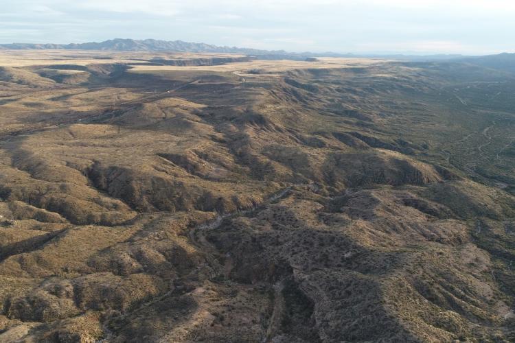 Landslide complex west of Black Mesa near Sunset Point Rest area