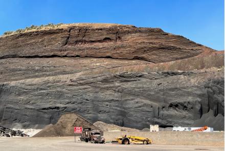 Sheep Hill in Flagstaff, AZ is an active scoria mine
