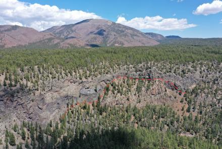 Banco Bonito rhyolite lava flow